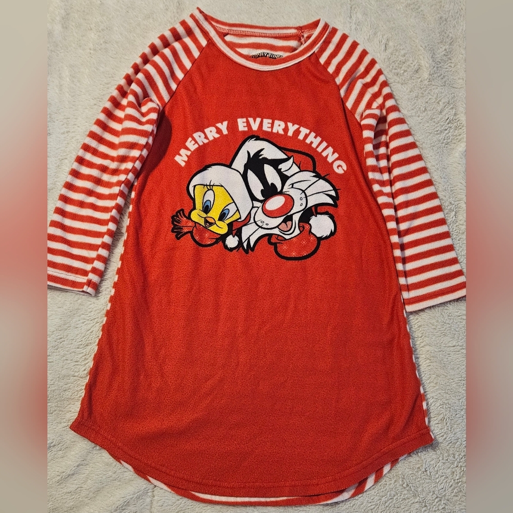 Warner Bros. Red and White Kids Nightgown